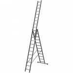 Лестница 3х10 ступеней (алюминиевая, трехсекционная) Россия