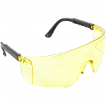 Очки защитные открытого типа с регулироваными дужками желтые