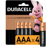 Батарейки пальчиковые LR3 AАА Duracell (4шт)