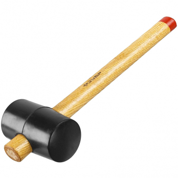 Киянка резиновая 0,45 кг, 65 мм с деревянной ручкой