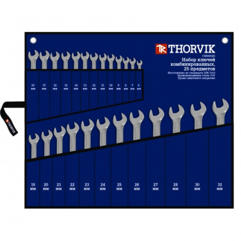 Ключи комбинированные набор (6-32мм, 25 предметов) Thorvik