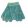 Перчатки спилковые пятипалые зеленые "Изумруд"