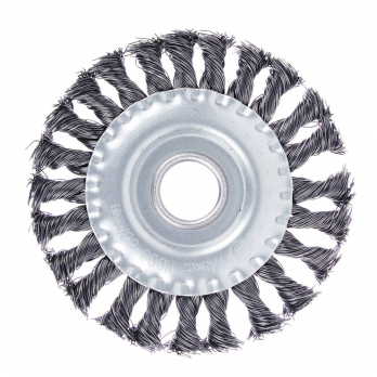 Корщетка (диск) для УШМ 125х22 (0,5 мм, витая, сталь)